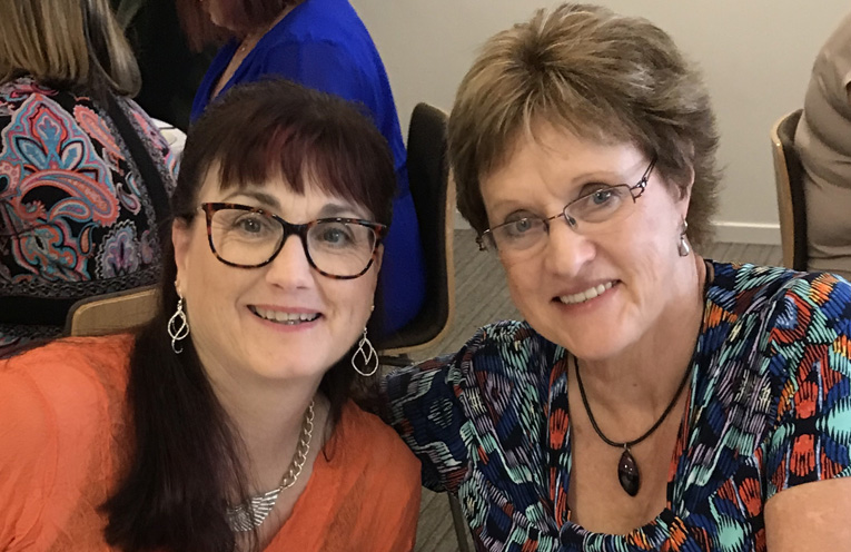 Robyn Meyers and Karen Woulfe enjoying the special event.