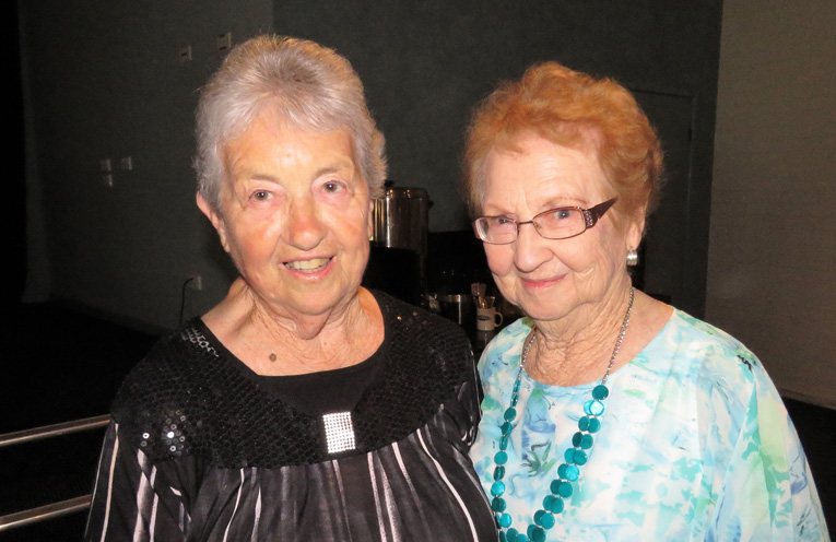 Old Friends: Irene Worth and Joan Cheers.