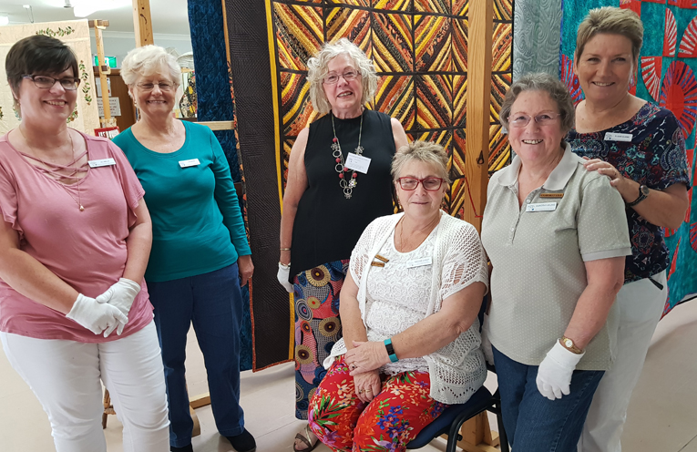 MYALL ARTS AND CRAFT CENTRE: Happy Quilting Group Members.