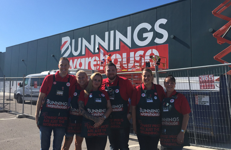 Sam Costelloe, Michele Hammond, Cara Ahern, Louise Hall and Julie Cumpson are just some of your friendly faces ready to help you at Heatherbrae Bunnings.