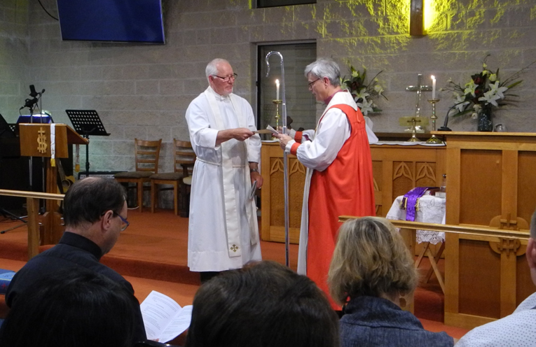 MYALL ANGLICAN CHURCH: Welcoming Ceremony, Reverend Peter Adkins.