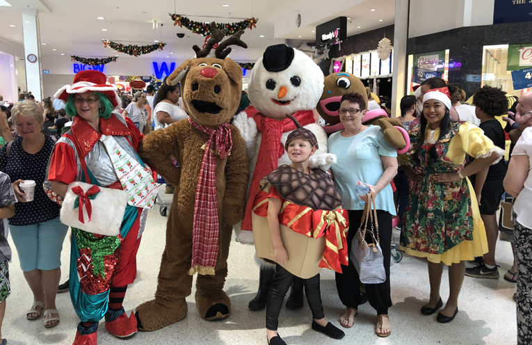 The roving Christmas characters were a lot of fun for everyone.