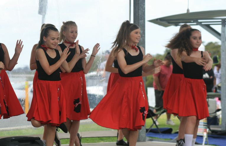 Children from local dance schools perform at the TIlligerry Festival.