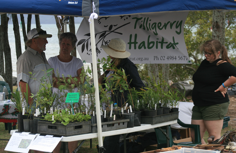 The Tilligerry habitat provided native seedlings for attendees.