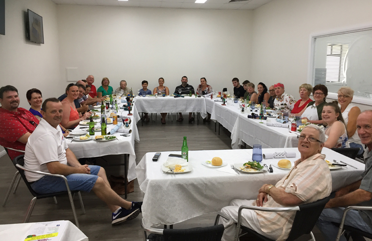 Invited guests at the Medowie Sports and Business Centre Christmas lunch.