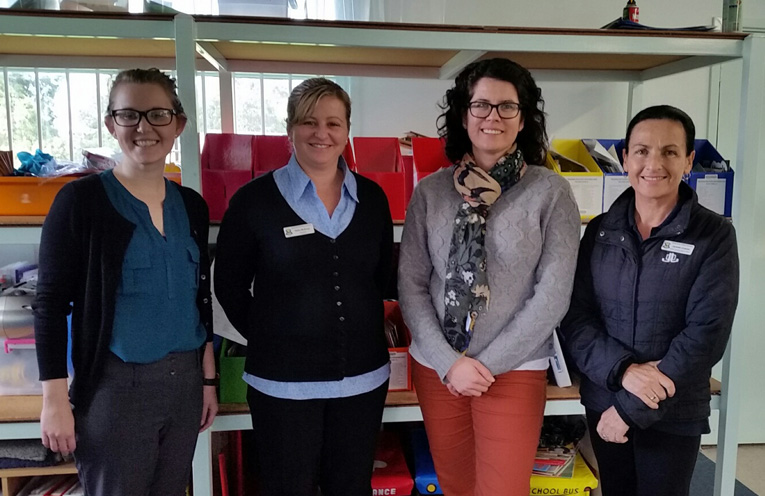 Miss Pass, Miss McEvoy, Mrs Swanson, Mrs Cowan.