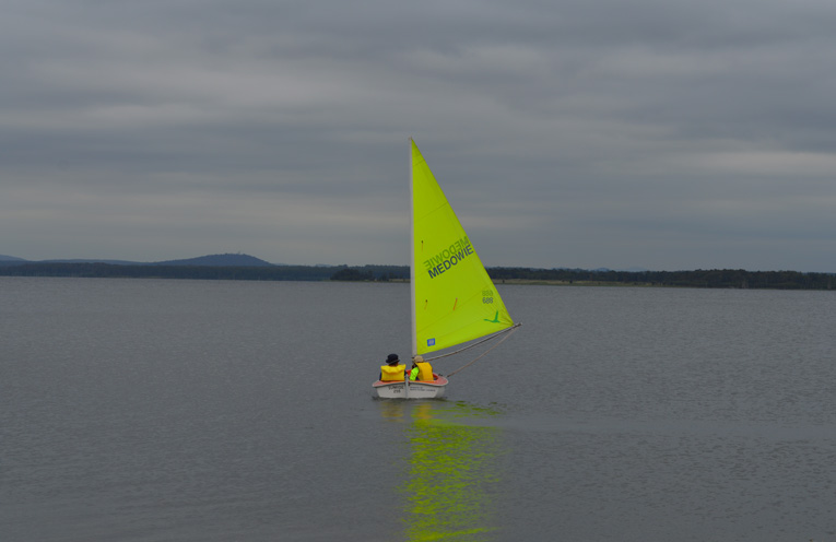 A Sailability member enjoying the serenity on the water.