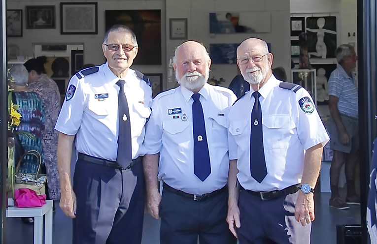 Revisiting their old digs, Lemon Tree Passage RFS members attended the renovated Fire Station that is now home to the TAG Gallery.