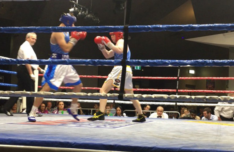 AUSTRALIAN AMATEUR TITLES: Karuah boxer Daniel Evans.