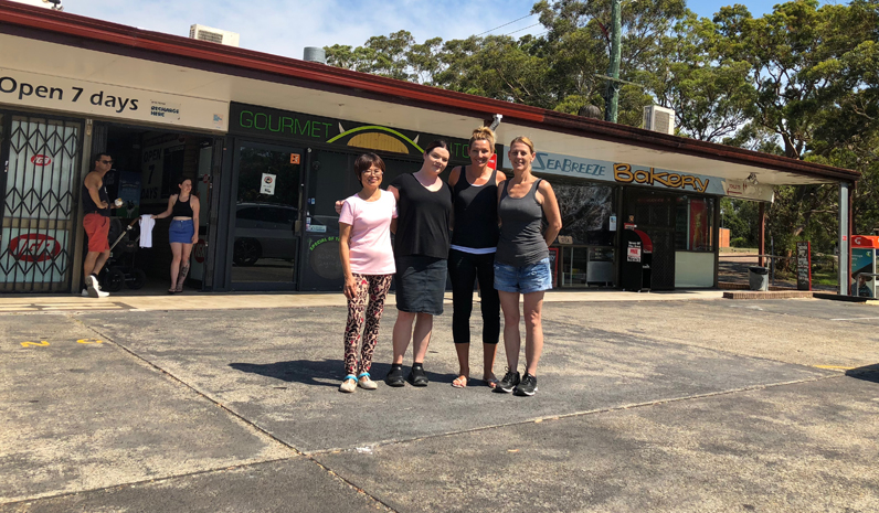 Jade, Rochelle, Jacquie and Michelle from Austral Street Shopping Village. 