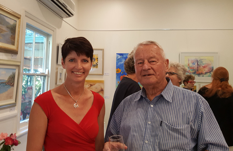 GRAND OPENING: Kate Washington MP and Juergen Seil.