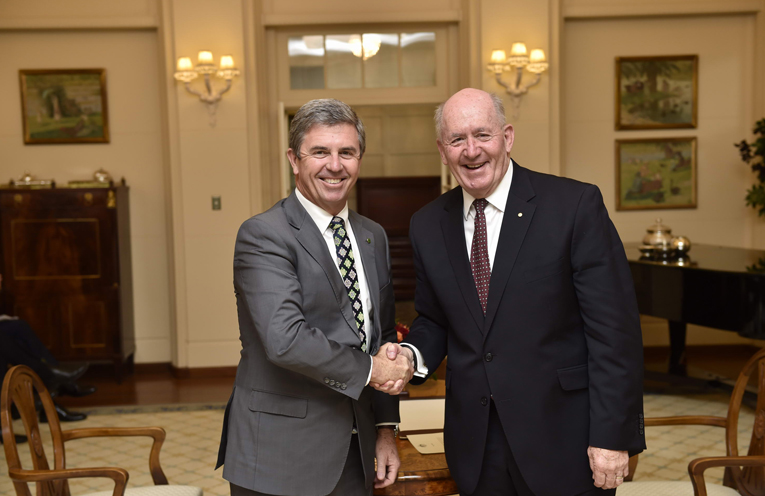 Federal Assistant Minister for Children and Families, Dr David Gillespie. Governor-General His Excellency Sir Peter Cosgrove