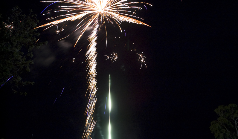 The Karuah RSL Club provided a wonderful fireworks display to end a day of celebrations.