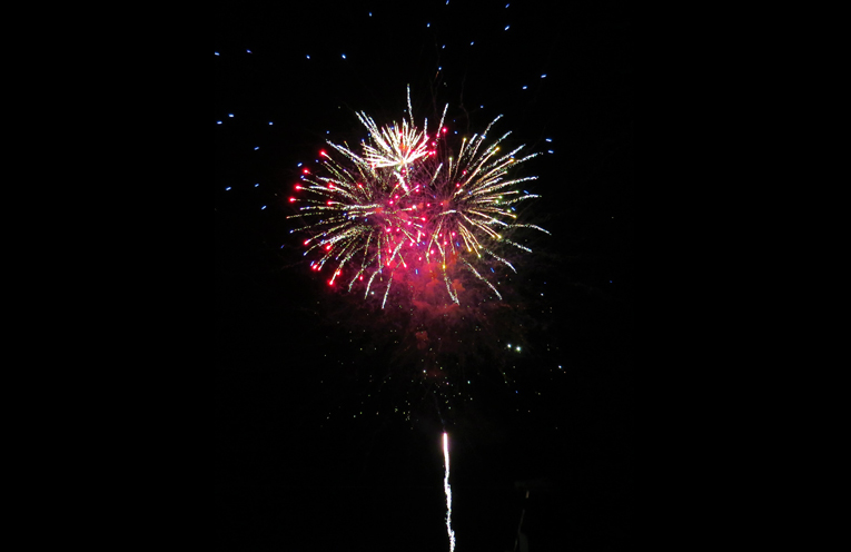 Fireworks at Tea Gardens Country Club.