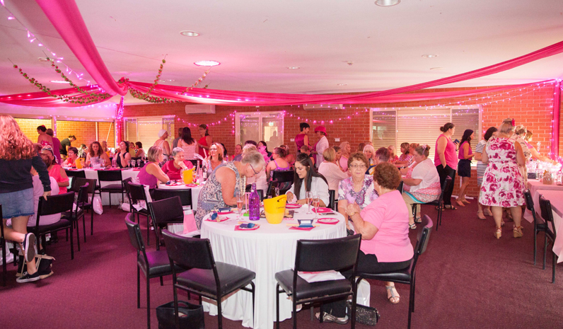 The decorated event for last year’s Pink Stumps Day.