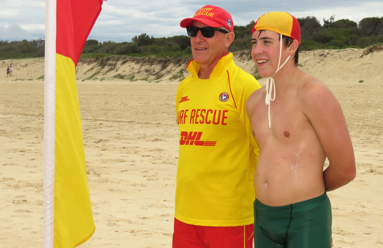Keeping Beaches Safe: Brian Watson and Isaac Stokes.