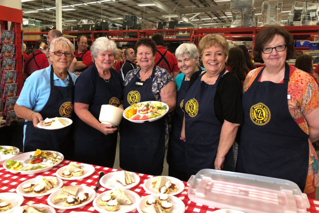  Ladies from three different Country Women’s Association (CWA) branches across the Hunter provided a beautiful morning tea for invited guests and Bunnings Staff.