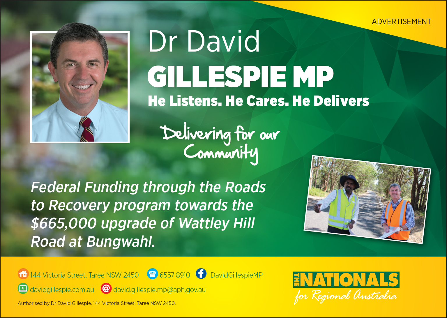 Dr David Gillespie MP -Member for Lyne