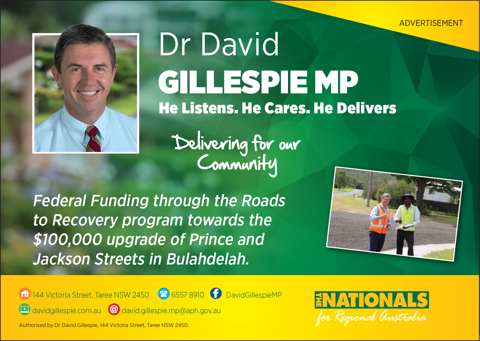 Dr David Gillespie MP -Member for Lyne