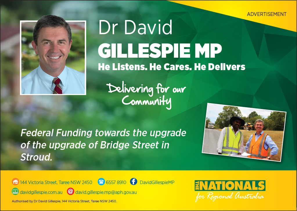 Dr David Gillespie MP -Member for Lyne