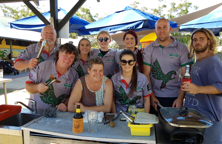 PIGS FLY: Hawks Junior Rugby League Sausage Sizzle.