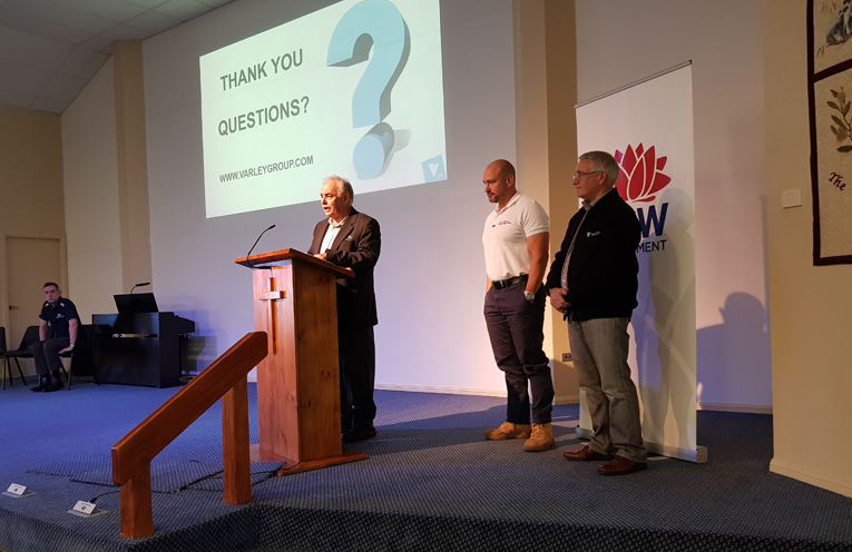 CONTAINER CLEAN UP: Tea Gardens Meeting with RMS and Varley Group.