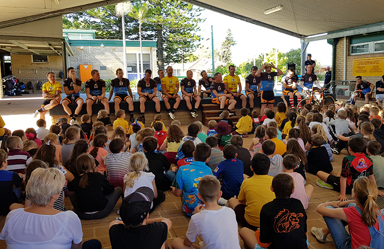 TEA GARDENS PRIMARY: Visit by ‘Ride for Sick Kids’ Cyclists.