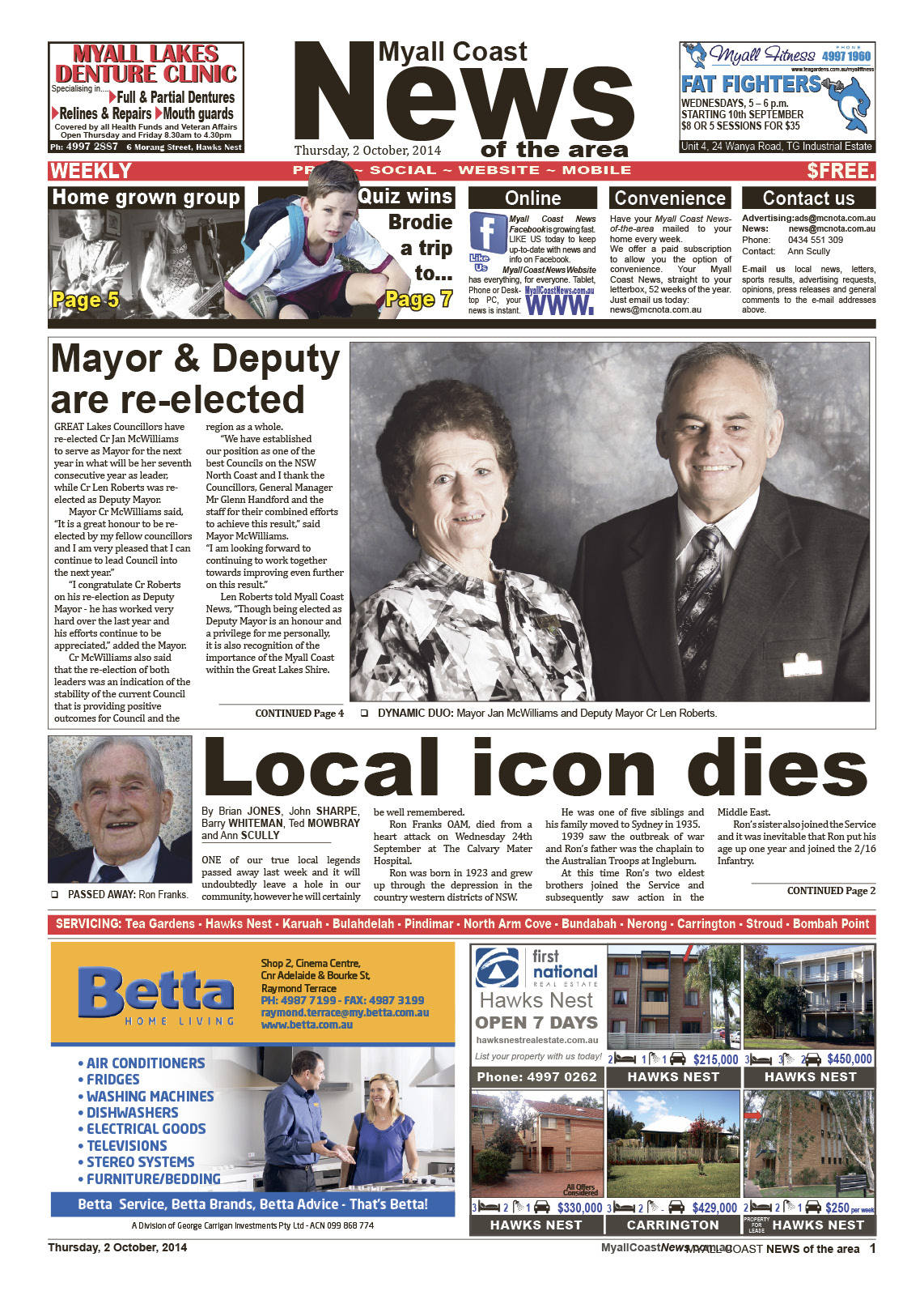 Myall Coast News 2 October 2014