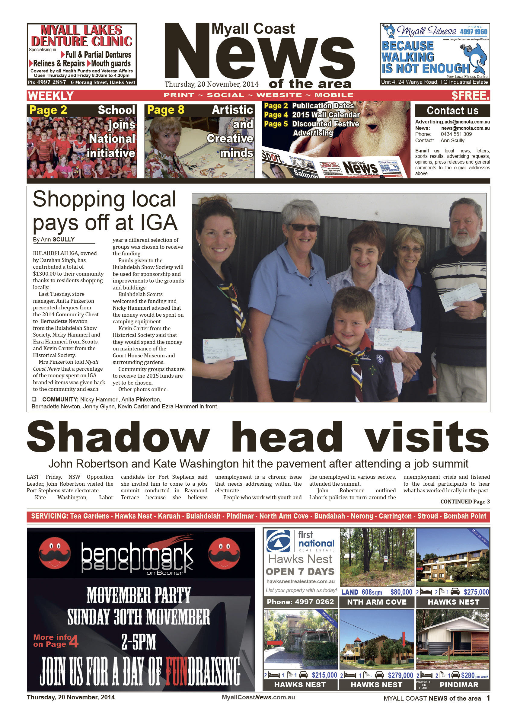 Myall Coast Nota 20 November 2014