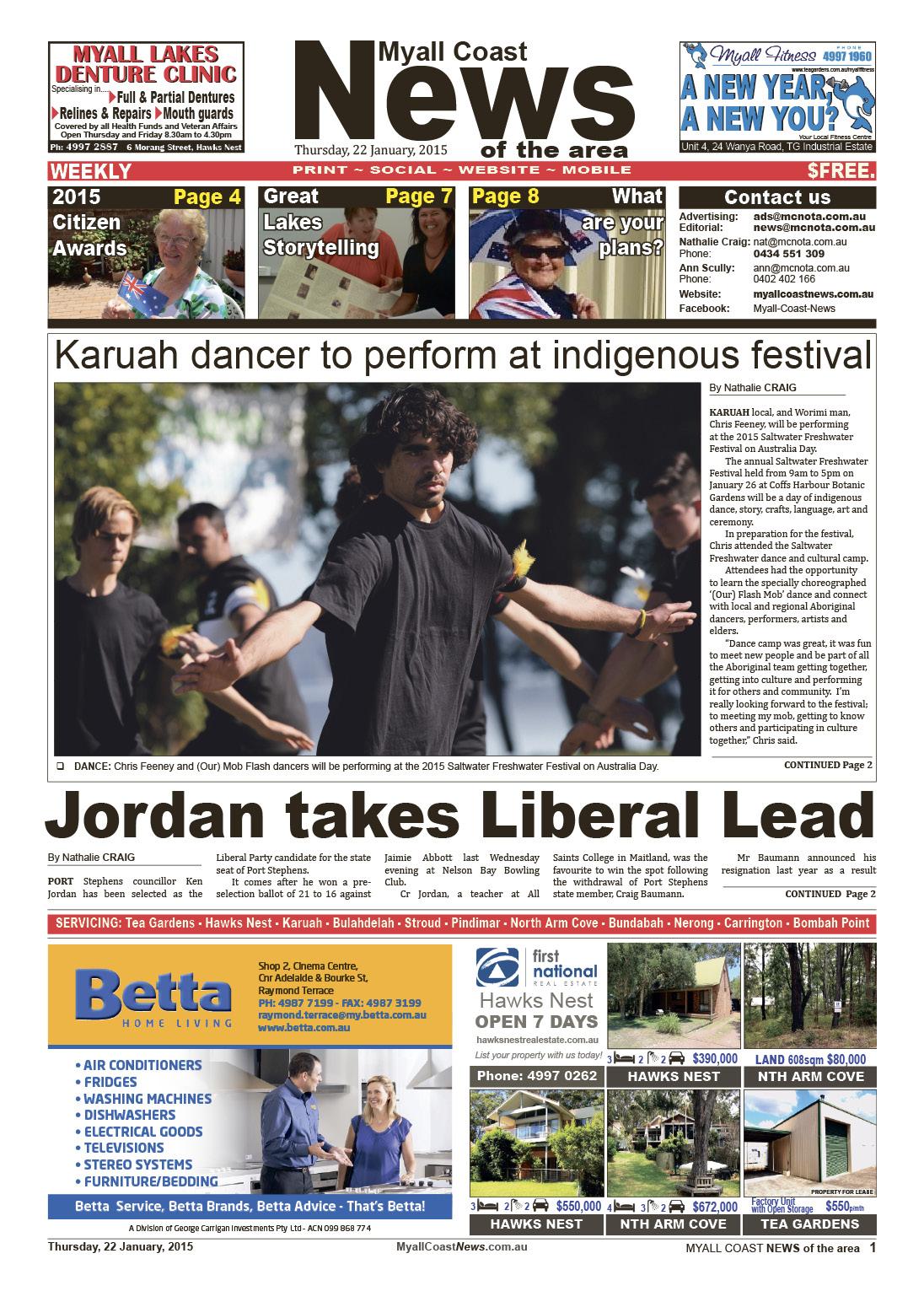 Myall Coast News 22 January 2015