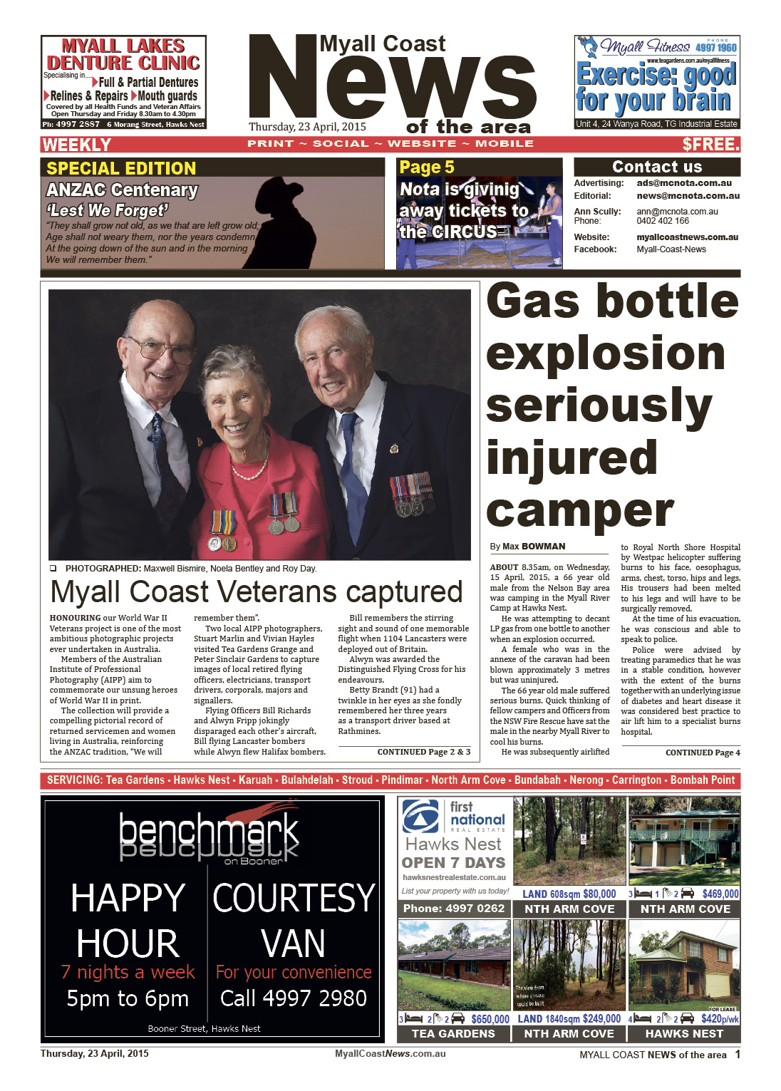 Myall Coast News edition 23 April 2015