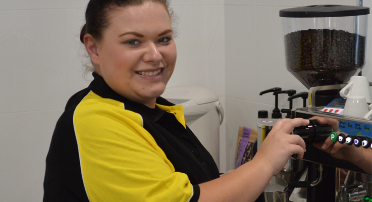 Beth MacDougall, experienced in hospitality, working at Sportz Café