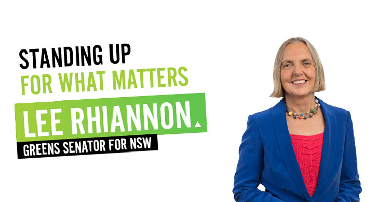 Greens NSW Senator Lee Rhiannon 