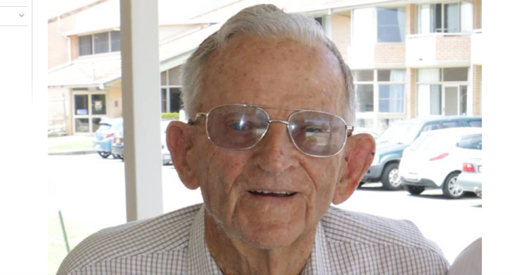 HONOURED: Eric Holliday, 95, has been honoured as Freeman of Port. 