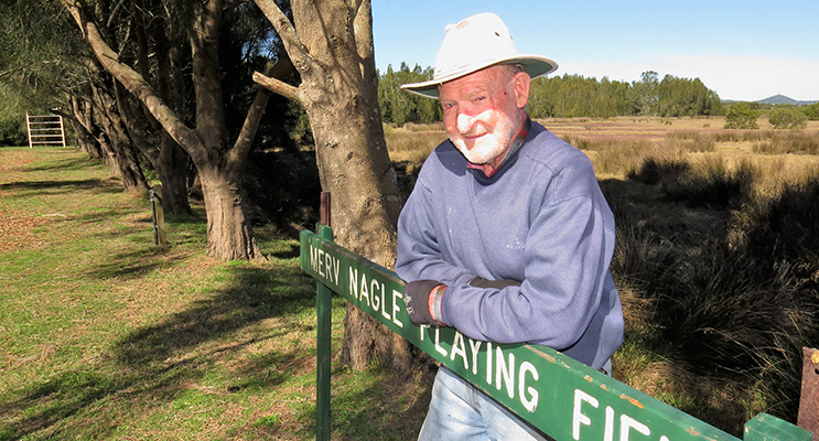 RECOGNITION: Tea Gardens School oval was named after long-serving volunteer Merv Nagle.