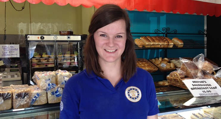 Rotary Exchangee, Pastry Chef Claudia Euler.
