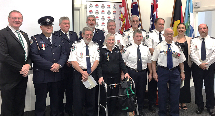 : Member for Myall Lakes Stephen Bromhead joined Gloucester Great Lakes NSW Rural Fire Service members for a medal ceremony on Saturday. Mr Bromhead said he was thrilled to help honour 15 medal recipients on the day.