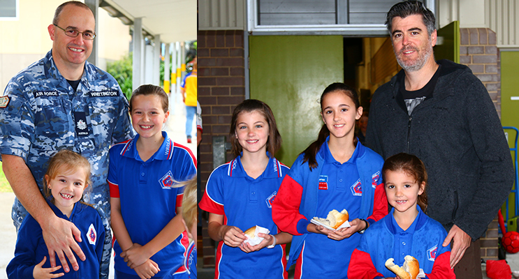 Fathers were treated to a special breakfast last week at the school.