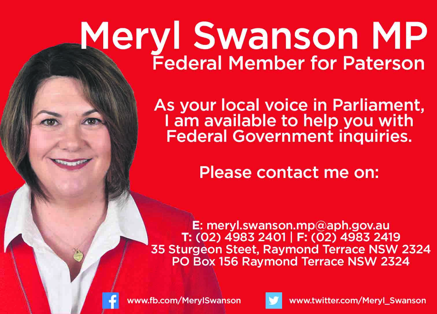 Meryl Swanson - Member for Paterson