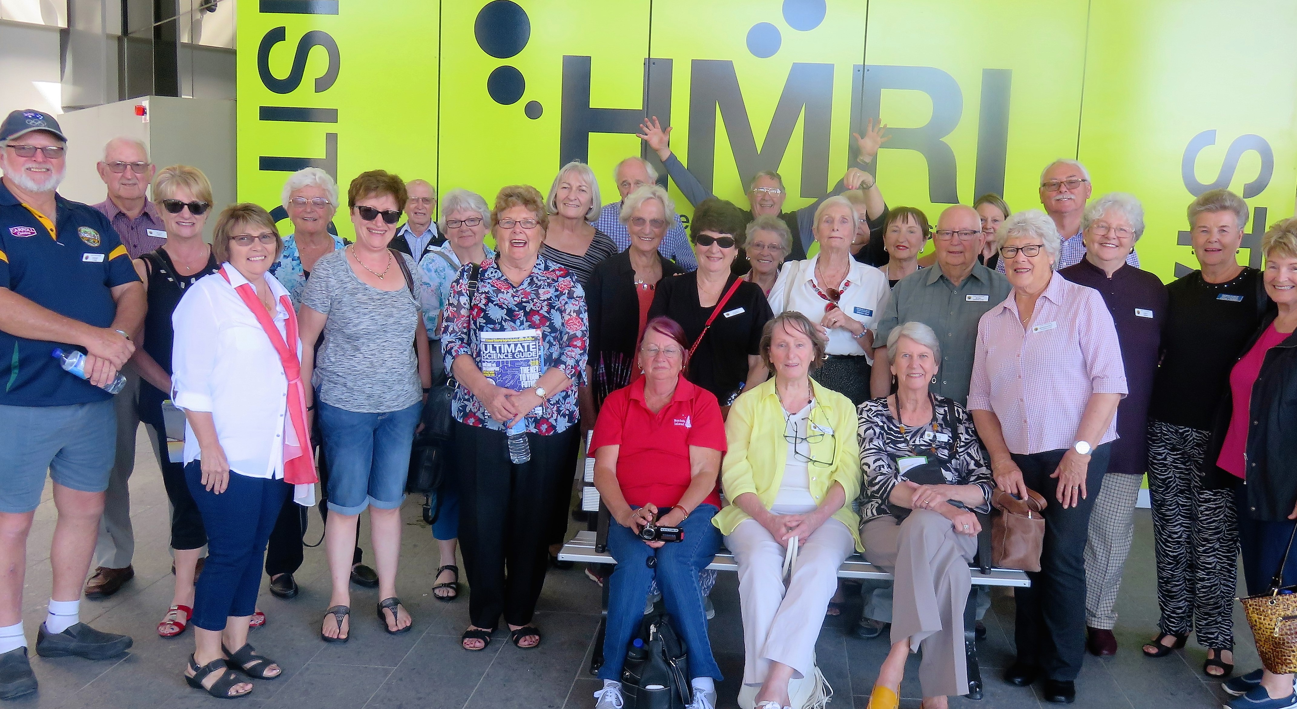Port Stephens Probus Club members and Staff at HRMI meet (Photo: Courtesy of Anne Gibson)