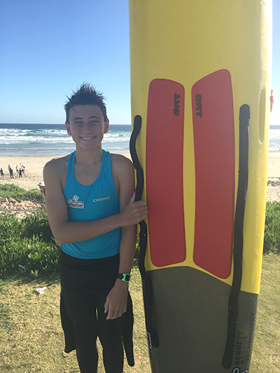 Angus Tonks,  Birubi Point’s SLSC nomination for  NSW Junior LifeSaver of the Year.  Photo by Jewell Drury