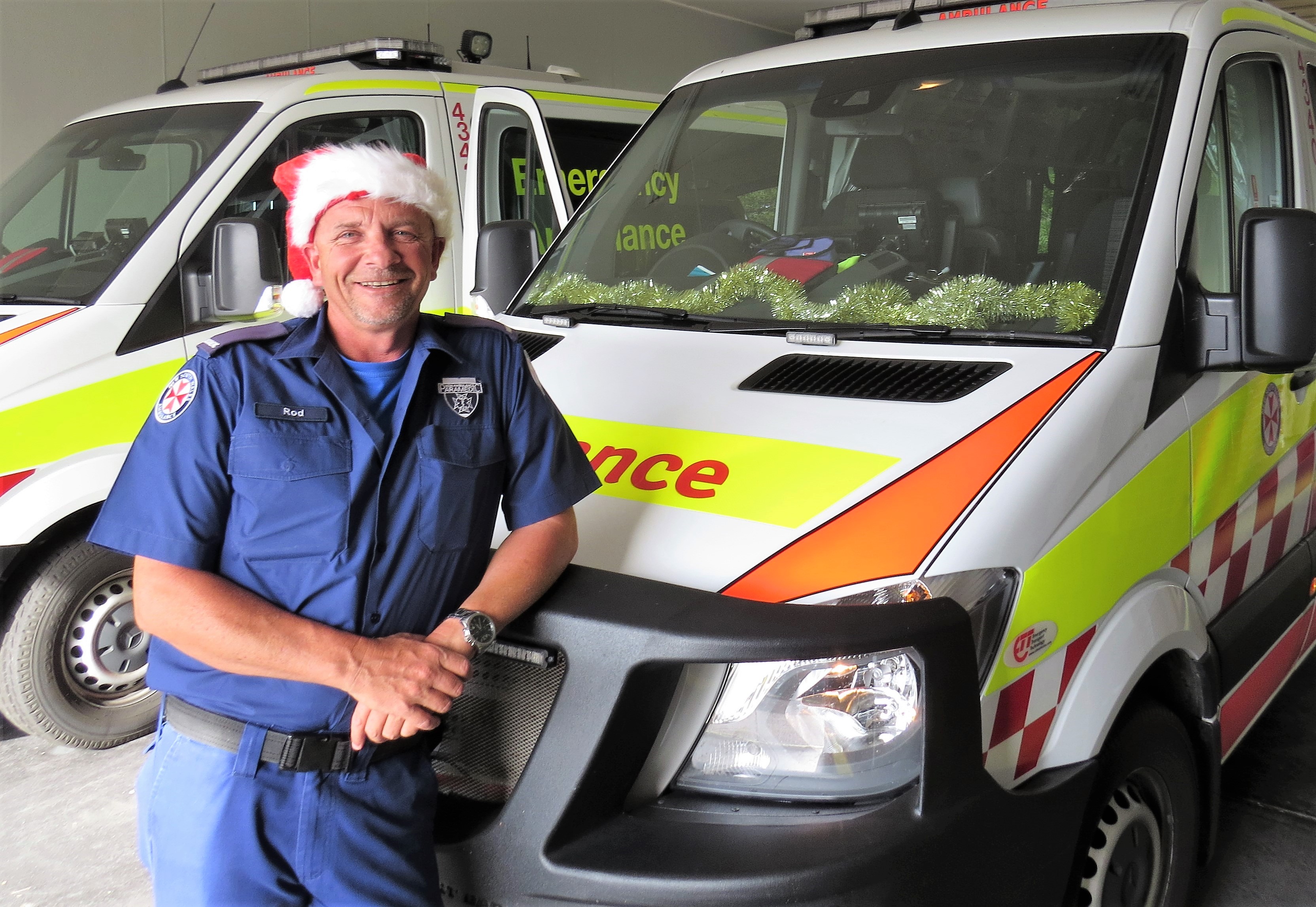 DUTY CALLS: Paramedic Rod Parr will be working on Christmas Day