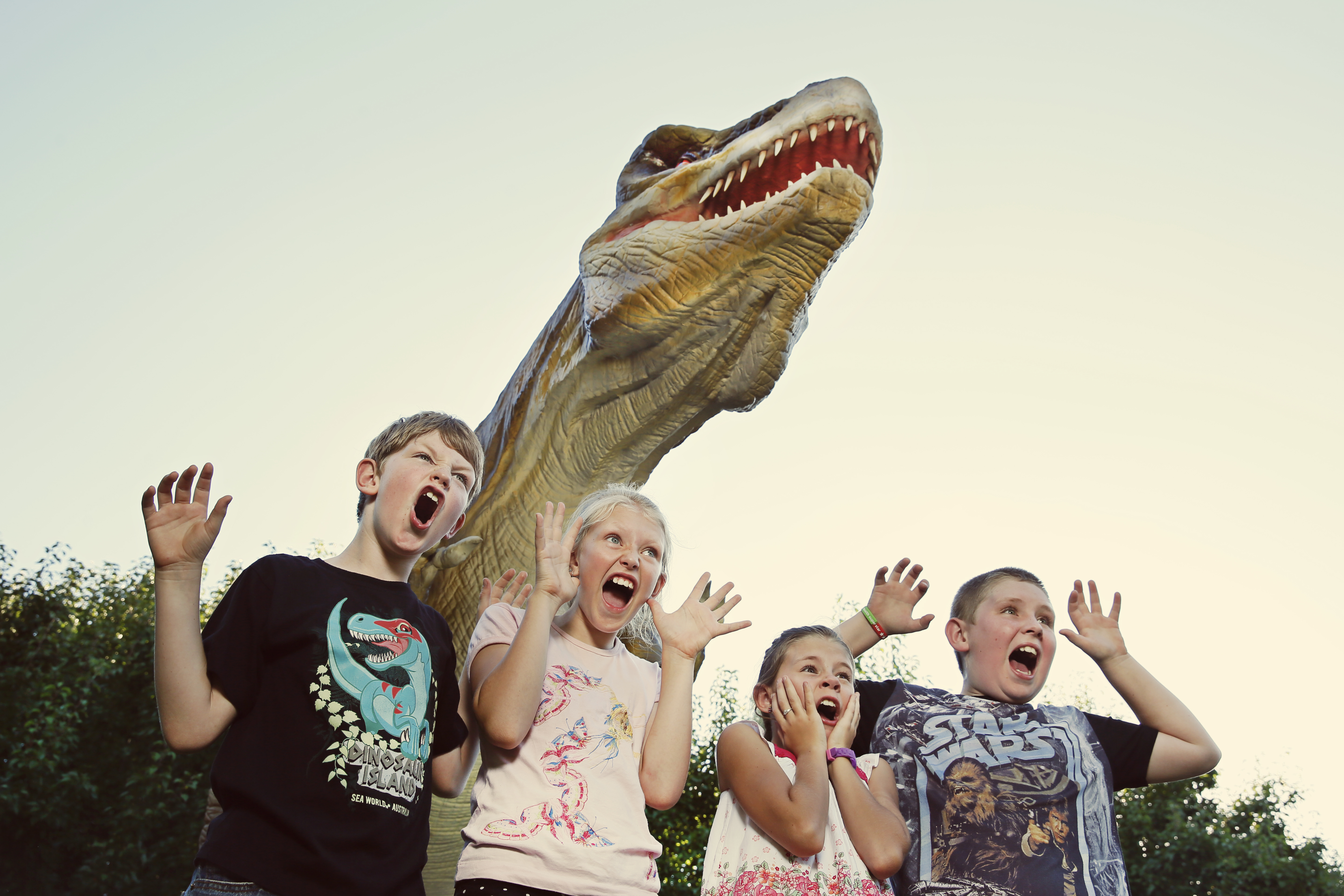 Interactive Dinosaur thrills at the Mega Creatures display. Photo by Chris Elfes (Elfes Images)