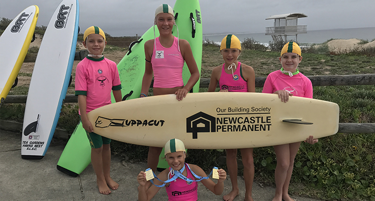 NIPPERS: Harrison Skelly-Osmond, Tiarna Chester, Ella Howarth, Brittany Stokes, Front: Sophie Howarth. 