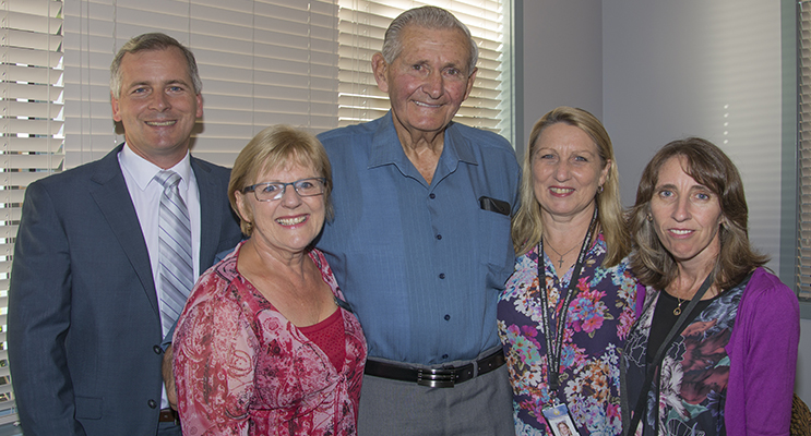 Tim Petterson, Genevieve Medhurst, Don Bland, Carol Blanch and Wendy Simpson. Photo by Square Shoe Photography