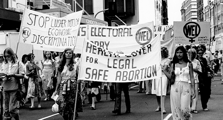 Women’s rights have changed considerably since Australian University Students marched at an International Women’s Day Rally in 1977.