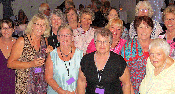 Great Lakes Nursing Home past and present staff at the 25-year reunion.