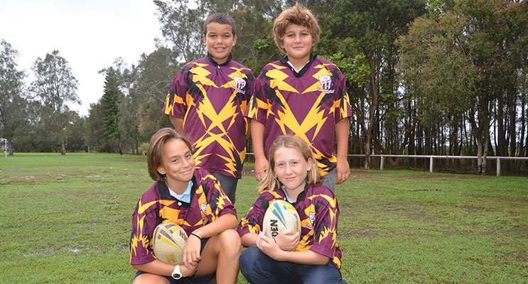 ZONE TRY OUTS: Back: Tye Carter, Dom Lagudi, Front: Lilly-Anne White and Sophie Frazer.