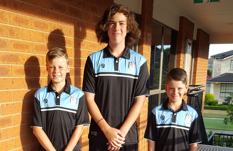 Brothers Will, Roan and Alex will all represent Australia next year in Futsal.