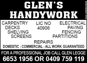 Glen’s Handywork